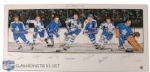 Toronto Maple Leafs Limited Edition Lithograph Autographed by 7 HOFers