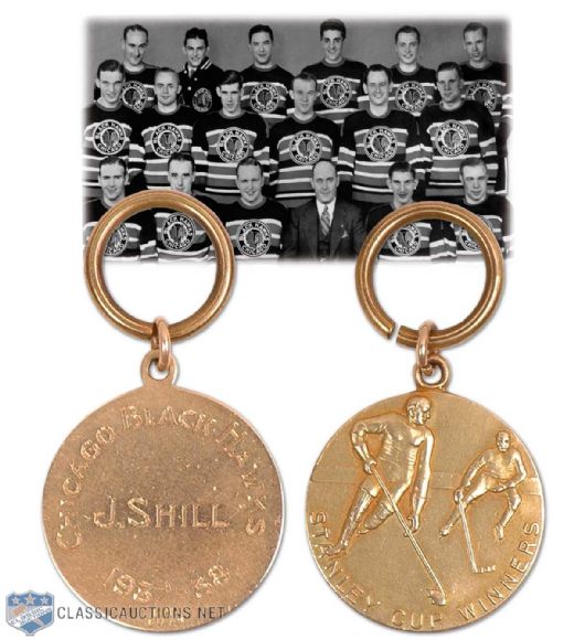 1938 Chicago Black Hawks Stanley Cup Championship Pendant