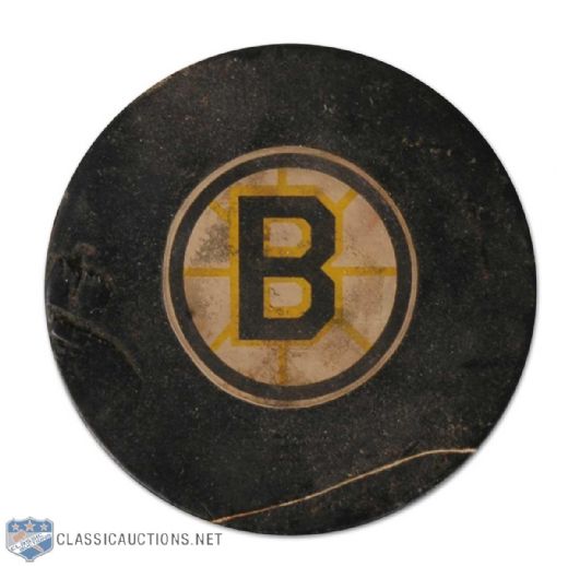 Johnny Bucyks 300th Boston Bruins Goal Puck