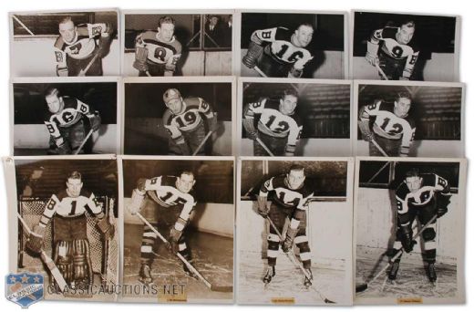 1940 Boston Bruins Player Photo Collection of 12