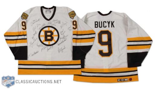 Johnny Bucyk Autographed HOF Alumni Game Jersey