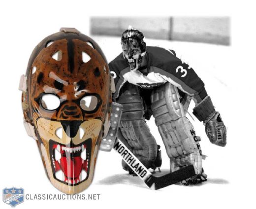 Gilles Gratton Autographed New York Rangers Tiger Mask