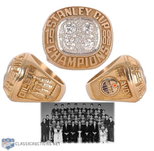 Elsie McAvoys1988 & 1990 Edmonton Oilers Stanley Cup Championship Rings