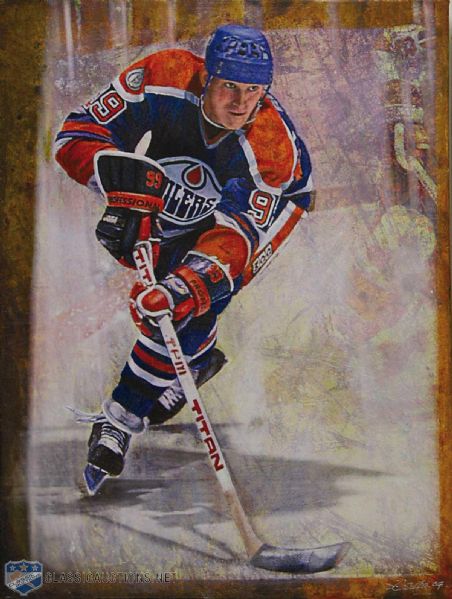 Wayne Gretzky Original Acrylic Painting by Steven Csorba