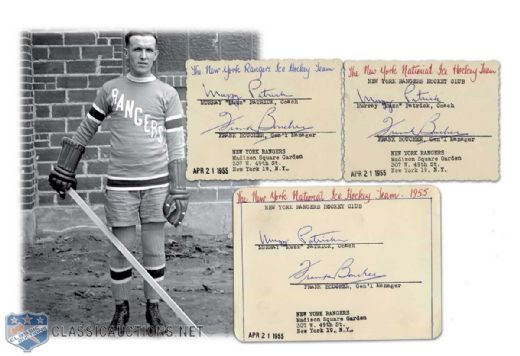 1950s Frank Boucher & Muzz Patrick Autograph Collection