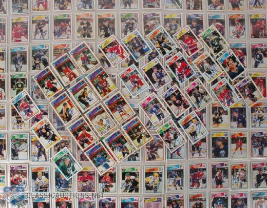 1988-89 Topps Complete Set with 183 Autographed Cards