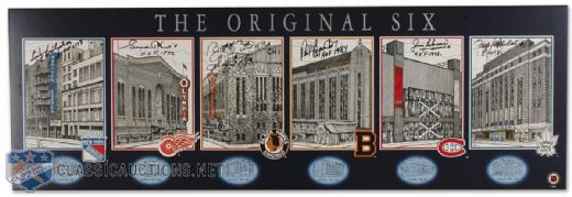 Autographed Original Six Arena Display with Howe & Hull