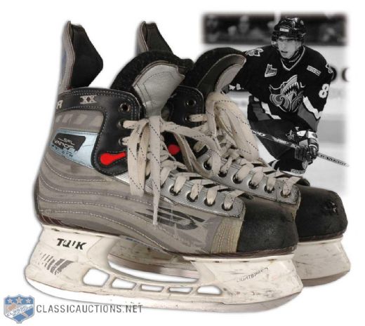 Sidney Crosby Major Junior Rimouski Oceanic and Team Canada Game Used Skates