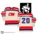 1972-73 Brian Conacher WHA Ottawa Nationals Game Worn Jersey Photo Matched!