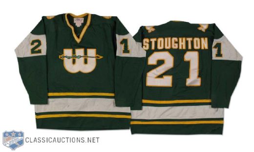 1978-79 Blaine Stoughton WHA New England Whalers Game Worn Jersey