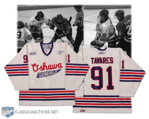 2005-06 John Tavares Oshawa Generals Game Worn Jersey