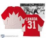 1972 Canada-Russia Summit Series Red Team Issued Game Jersey