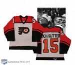 1985-86 Rich Sutter Philadelphia Flyers Game Worn Jersey with Lindbergh Patch