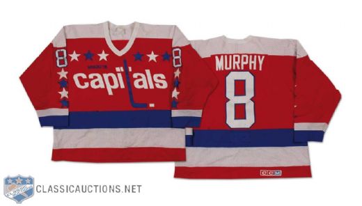 Larry Murphys 1984-85 Washington Capitals Game Worn Jersey