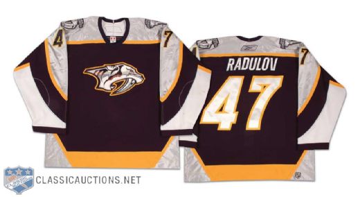 2006-07 Alexander Radulov Nashville Predators Game Worn Jersey