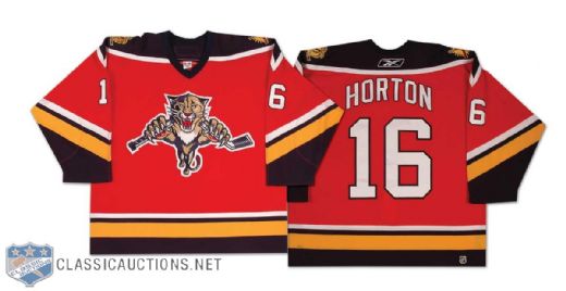 2005-06 Nathan Horton Florida Panthers Game Worn Rookie Jersey