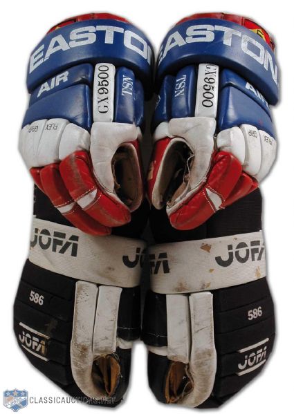 1990s Larry Murphy and Rod Langway Game Worn Gloves