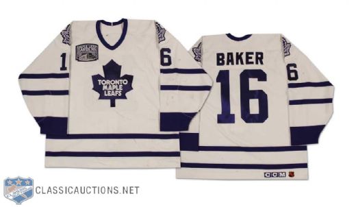 Jamie Baker 1996-97 Toronto Maple Leafs Game Worn Jersey