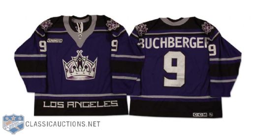 Kelly Buchberger 1999-2000 Los Angeles Kings Game Worn Alternate Jersey