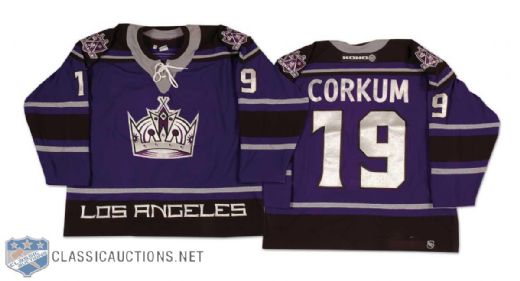 Bob Corkum 2000-01 Los Angeles Kings Game Worn Alternate Jersey