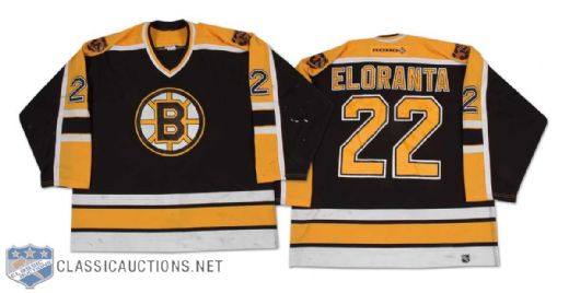 Mikko Eloranta 2000-01 Boston Bruins Game Worn Jersey