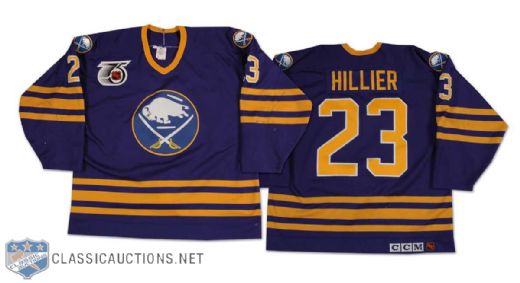 Randy Hillier 1991-92 Buffalo Sabres Game Worn Road Jersey
