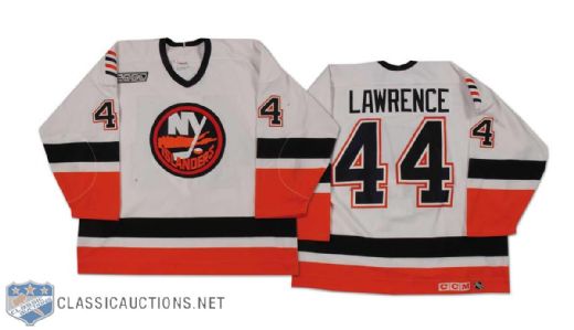 Mark Lawrence 1999-2000 New York Islanders Game Worn Jersey