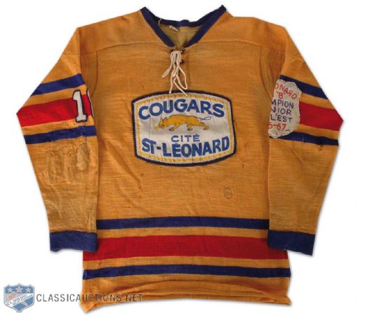 1965-67 St-Leonard Cougars Game Worn Away Jersey