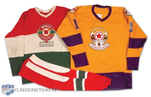 Wrigley National Midget Championship Game Worn Jersey Collection of 2