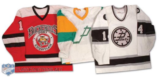 PIJHL Game Worn Jersey Collection of 3