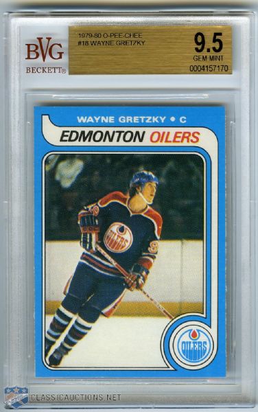 Wayne Gretzky 1979-80 O-Pee-Chee Rookie Card Graded Gem Mint