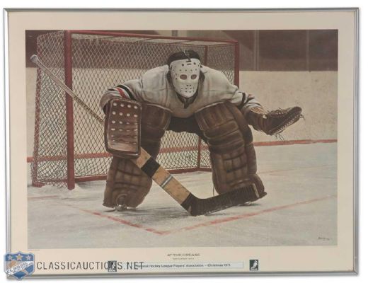 Framed Ken Danby Goaltender Lithograph