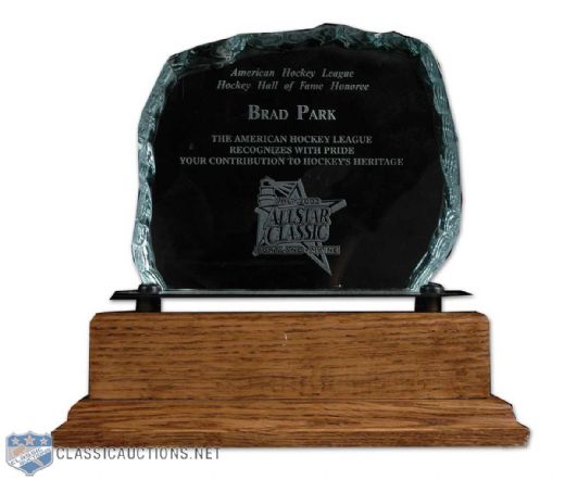 Brad Parks American Hockey League Hall of Fame Trophy