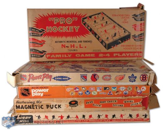 Vintage Table Hockey Game Collection of 10