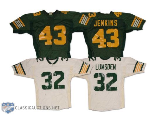 1980s CFL Edmonton Eskimos Game Worn Jersey Collection of 2