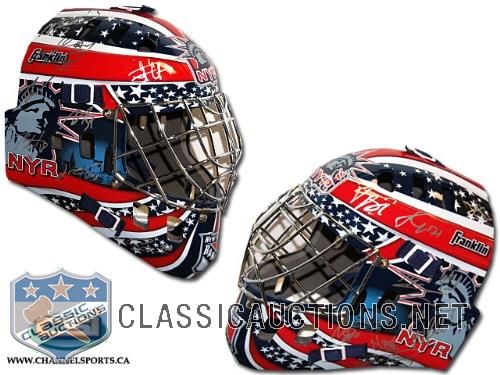 New York Rangers 2008/2009 Team Signed Full Size Goalie Mask