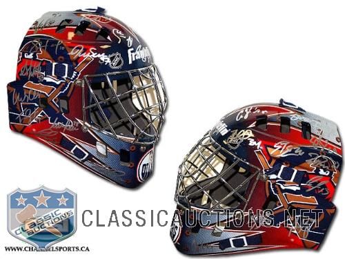 Edmonton Oilers 2008/2009 Team Signed Full Size Goalie Mask