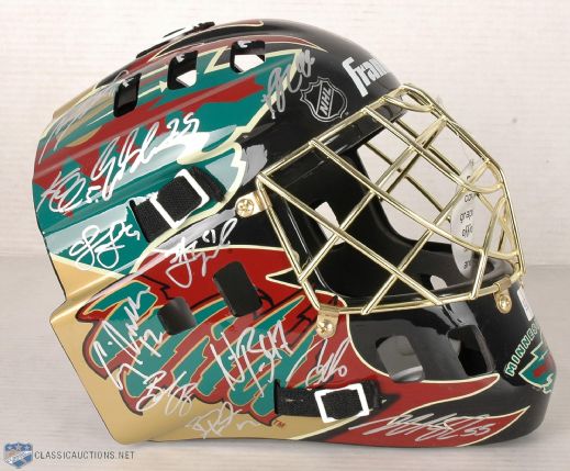 Minnesota Wild 2008/2009 Team Signed Full Size Goalie Mask