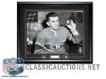 Maurice Richard Montreal Canadiens GAME USED Forum Net Custom Framed *50 in 50* LTD 16x20 Edition