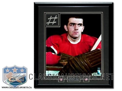 Maurice Richard Montreal Canadiens GAME USED Forum Net Custom Framed *The Rocket* LTD 16x20 Edition