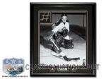 Jacques Plante Montreal Canadiens GAME USED Forum Net Custom Framed *5 CUPS* LTD 16x20 Edition