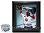 Patrick Roy Montreal Canadiens GAME USED Forum Net Custom Framed *1993 CUP* LTD 16x20 Edition
