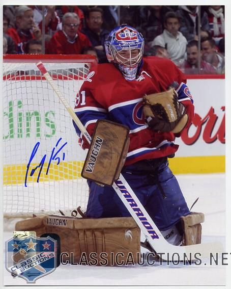 Carey Price Autographed Montreal Canadiens Vintage Jersey 8x10 Photograph