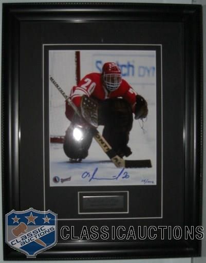 Vladislav Tretiak Autographed Soviet Union Limited Edition Custom Framed 8x10 Photograph