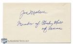 Joe Malone Autographed Index Card