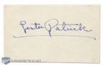 Lester Patrick Autographed Index Card