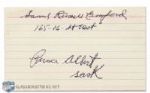 Samuel "Rusty" Crawford Autographed Index Card