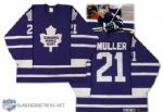 1996 Kirk Muller Toronto Maple Leafs Game Worn Jersey
