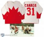 1972 Canada-Russia Summit Series White Team Issued Game Jersey