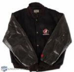 Yvan Cournoyers 1972 Series Black Leather Jacket